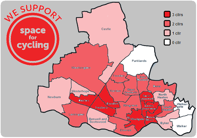 Space for Cycling - Newcastle ward level support