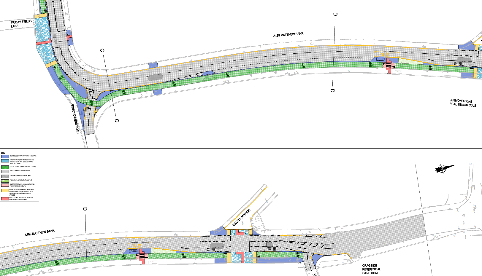 Plans for cycle lanes on Jesmond Dene Road