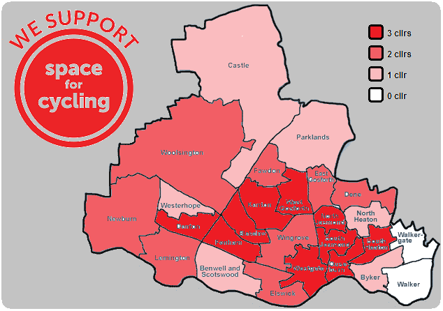 Space for Cycling - Newcastle ward level support